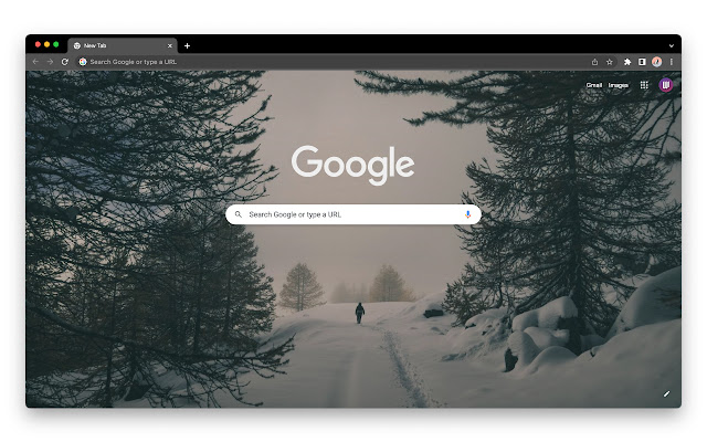 Winter Snow Silhouette  from Chrome web store to be run with OffiDocs Chromium online