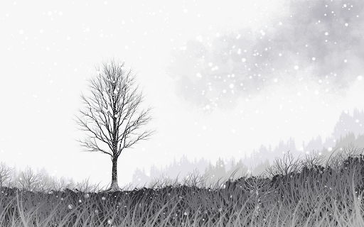 Winter tree  from Chrome web store to be run with OffiDocs Chromium online