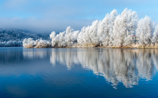 Winter water surface  from Chrome web store to be run with OffiDocs Chromium online