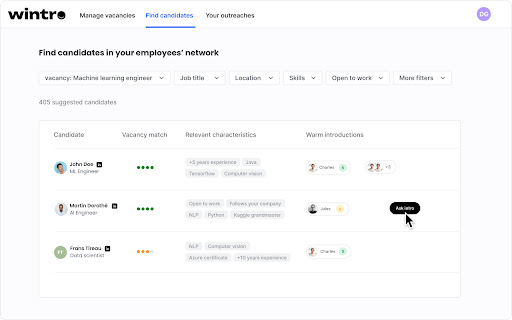 Wintro Companion  from Chrome web store to be run with OffiDocs Chromium online