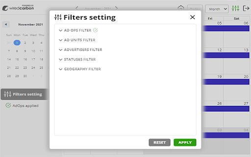 Wired Carbon Sponsorship Calendar  from Chrome web store to be run with OffiDocs Chromium online