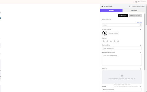 WiserReview  from Chrome web store to be run with OffiDocs Chromium online