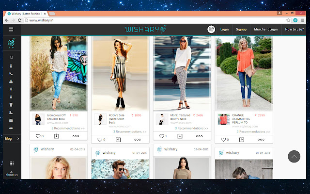Wishary  from Chrome web store to be run with OffiDocs Chromium online