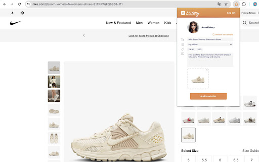 Wishlist Assistant by Listery  from Chrome web store to be run with OffiDocs Chromium online