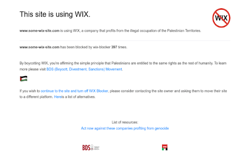 WixBlock  from Chrome web store to be run with OffiDocs Chromium online