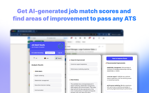 Wizapply: AI Job Search  Smart Match Finder  from Chrome web store to be run with OffiDocs Chromium online