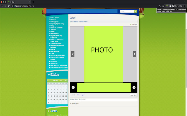 W Kasztanowym Parku Photo Downloader dal Chrome Web Store verrà eseguito con OffiDocs Chromium online