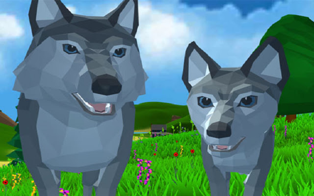 Wolf Simulator Wild Animals D  from Chrome web store to be run with OffiDocs Chromium online