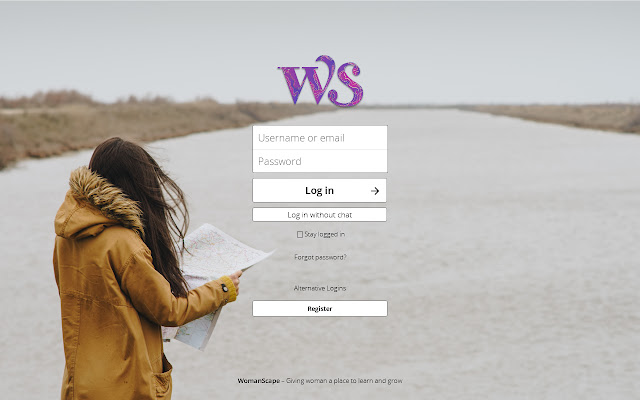 WomanScape screensharing  from Chrome web store to be run with OffiDocs Chromium online