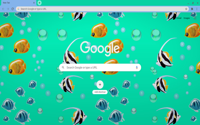 El maravilloso tema Fish de la tienda web de Chrome se ejecutará con OffiDocs Chromium en línea