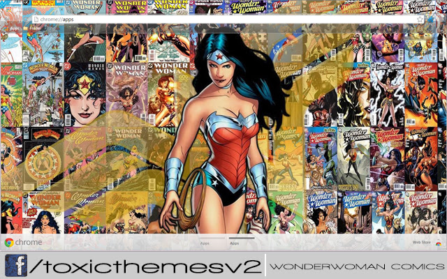 Wonderwoman Comic Covers Justice League  from Chrome web store to be run with OffiDocs Chromium online