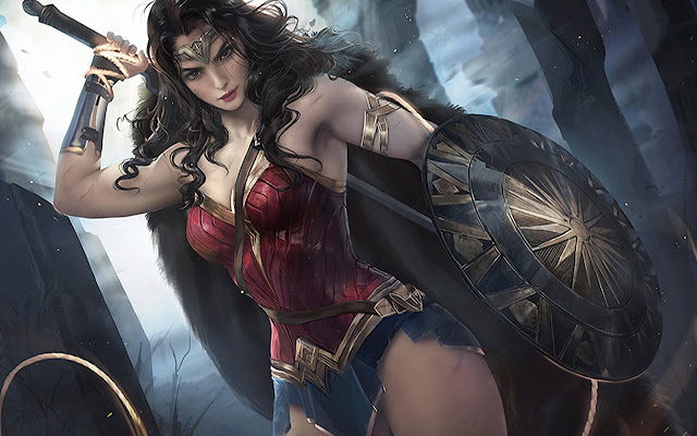 Wonder Woman Marvel  from Chrome web store to be run with OffiDocs Chromium online