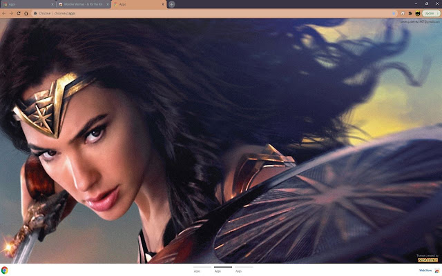 Wonder Woman Sword and Shield  from Chrome web store to be run with OffiDocs Chromium online