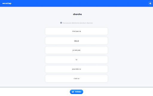 Wooclap Question Searcher  from Chrome web store to be run with OffiDocs Chromium online