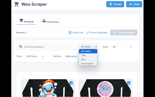 WooCommerce Scraper Extractor  from Chrome web store to be run with OffiDocs Chromium online