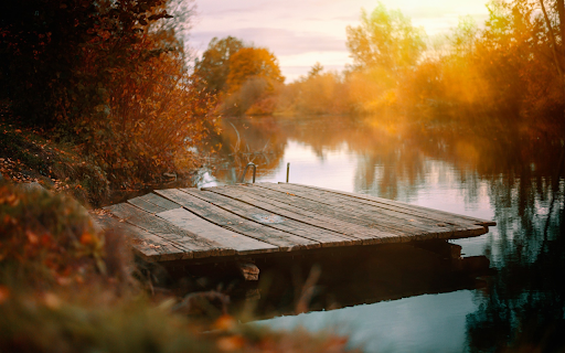 Wooden bridge by the lake  from Chrome web store to be run with OffiDocs Chromium online
