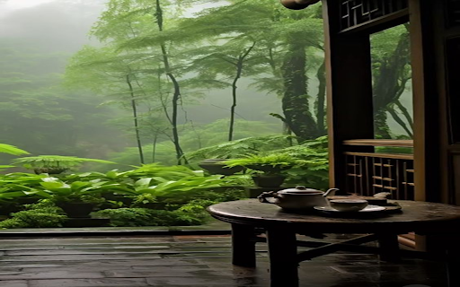 Wooden house in the forest wallpaper  from Chrome web store to be run with OffiDocs Chromium online