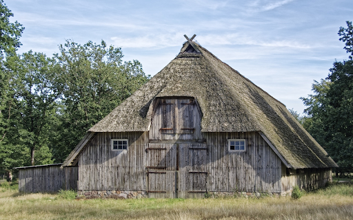 Wooden house on the meadow  from Chrome web store to be run with OffiDocs Chromium online