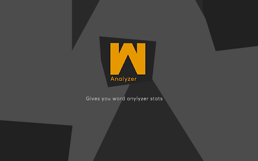 Word Analyzer  from Chrome web store to be run with OffiDocs Chromium online
