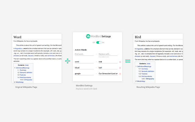 WordBird  from Chrome web store to be run with OffiDocs Chromium online