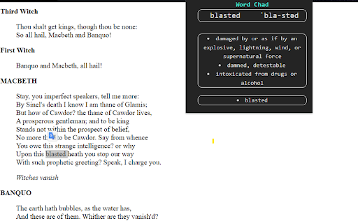 Word Chad  from Chrome web store to be run with OffiDocs Chromium online