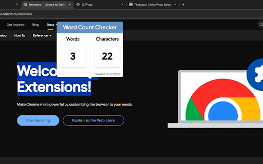 Word Count Checker 2024  from Chrome web store to be run with OffiDocs Chromium online