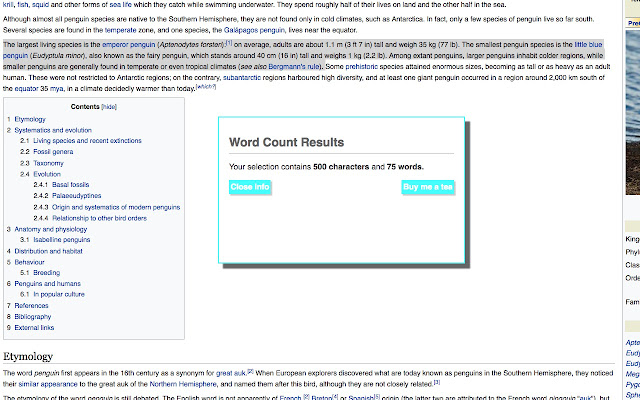 Word Counter Extension mula sa Chrome web store na tatakbo sa OffiDocs Chromium online