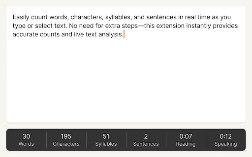 Word Count: Live Metrics for Writers  from Chrome web store to be run with OffiDocs Chromium online