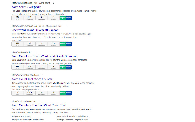 Word Count Toolbar  from Chrome web store to be run with OffiDocs Chromium online