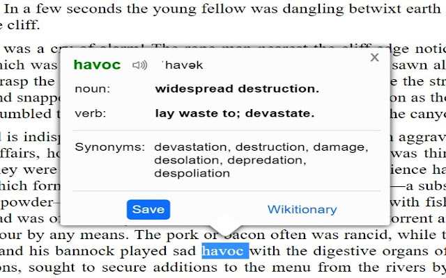 Word Enhancer: ตัวช่วยคำศัพท์จากพจนานุกรมจาก Chrome เว็บสโตร์ที่จะรันด้วย OffiDocs Chromium ออนไลน์