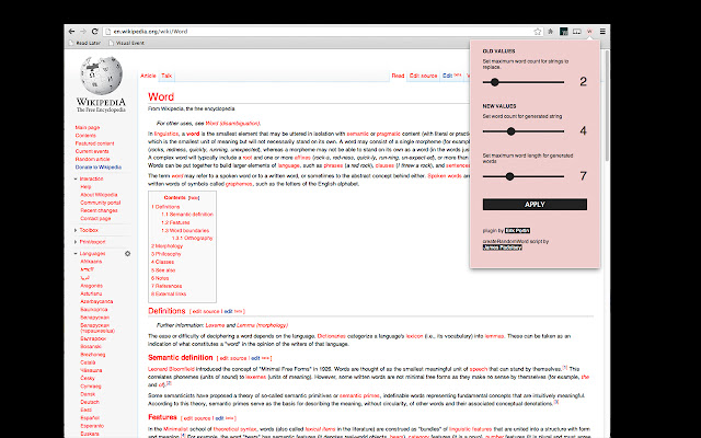 Word Extender  from Chrome web store to be run with OffiDocs Chromium online