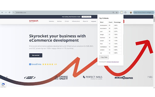 Word Frequency Analyzer  from Chrome web store to be run with OffiDocs Chromium online