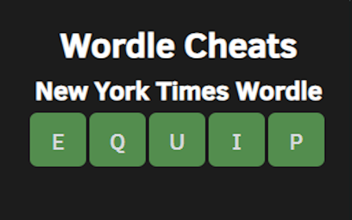 Wordle Cheats  from Chrome web store to be run with OffiDocs Chromium online