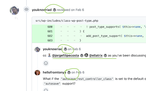 WordPressers on GitHub  from Chrome web store to be run with OffiDocs Chromium online