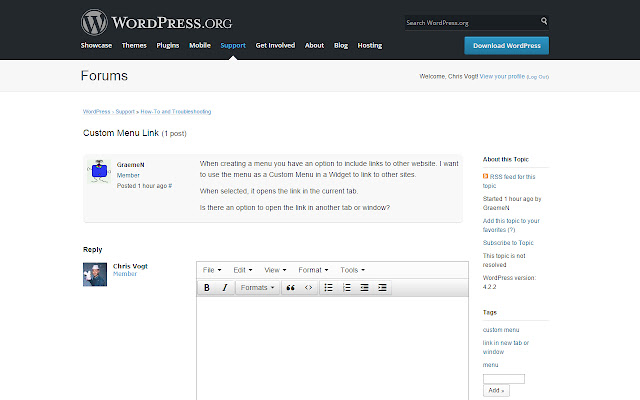 Wordpress.org Support Enhancement Kit  from Chrome web store to be run with OffiDocs Chromium online