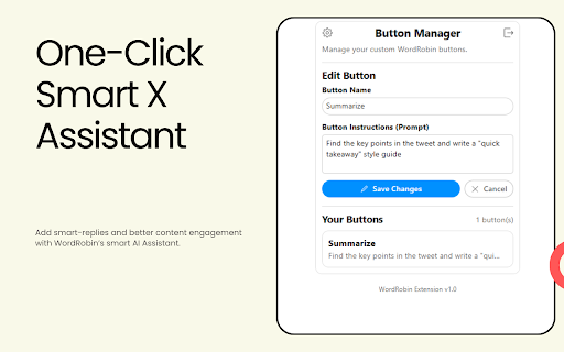 WordRobin  from Chrome web store to be run with OffiDocs Chromium online