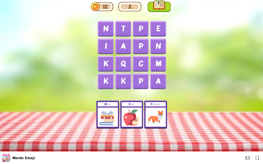 Words Emoji Use emojis as clues to form meaningful words!  from Chrome web store to be run with OffiDocs Chromium online