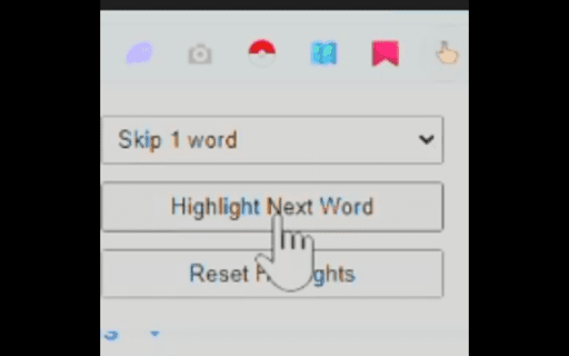 Word Skipper Highlighter  from Chrome web store to be run with OffiDocs Chromium online