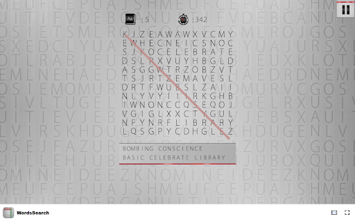 WordsSearch Find hidden words in this engaging puzzle!  from Chrome web store to be run with OffiDocs Chromium online