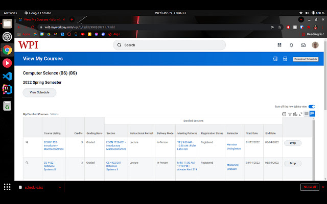 Workday Schedule Exporter  from Chrome web store to be run with OffiDocs Chromium online