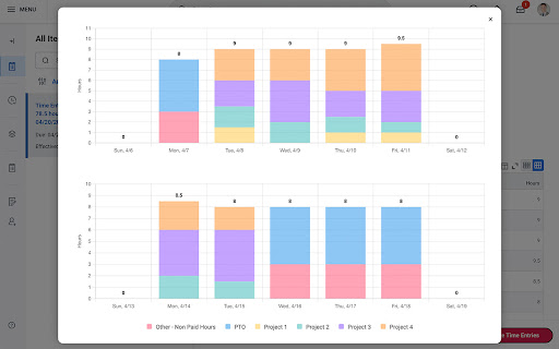 Workday Time Entry Visualizer  from Chrome web store to be run with OffiDocs Chromium online