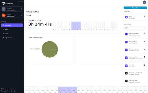 WorkdayTracker  from Chrome web store to be run with OffiDocs Chromium online