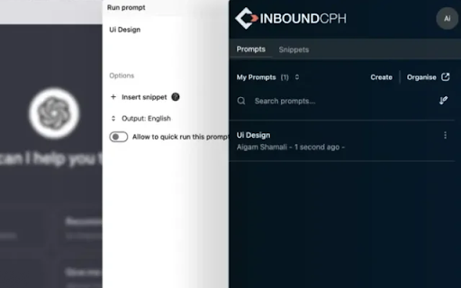 WorkEngine.ai Multi LLM Prompt Management System  from Chrome web store to be run with OffiDocs Chromium online