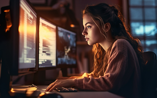 Working girl  from Chrome web store to be run with OffiDocs Chromium online