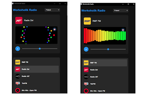 Workoholik Radio  from Chrome web store to be run with OffiDocs Chromium online