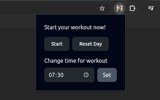 Workout nightmare  from Chrome web store to be run with OffiDocs Chromium online