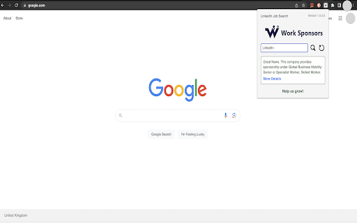Work Sponsors: UK Visa Sponsor Checker  from Chrome web store to be run with OffiDocs Chromium online