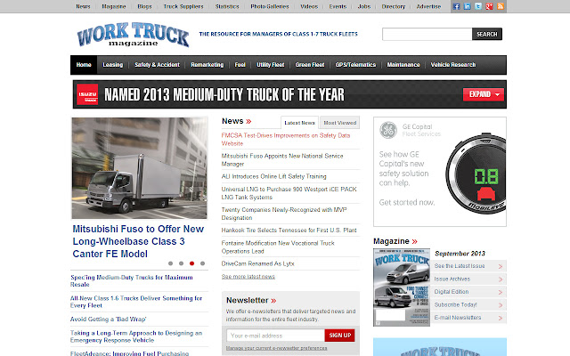 Work Truck Magazine  from Chrome web store to be run with OffiDocs Chromium online