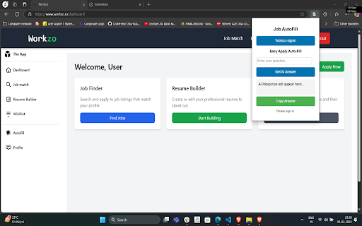 Workzo Autofill  from Chrome web store to be run with OffiDocs Chromium online