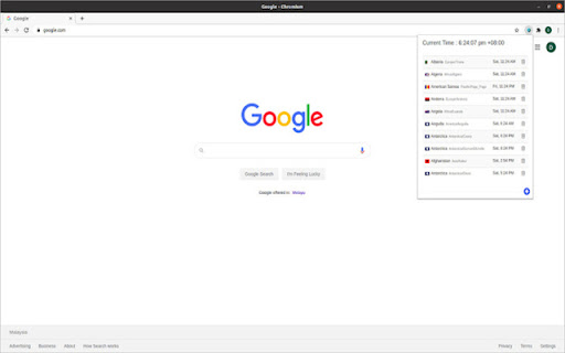 World Clock Toolbar 2.0  from Chrome web store to be run with OffiDocs Chromium online